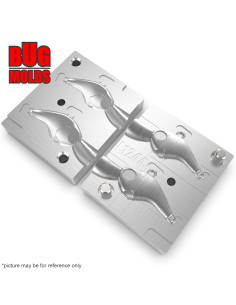 Aluminum CNC Mold Pilker Deracoup Tail Spinner 12-14g 2-cav: 12-14g ID L1244 2