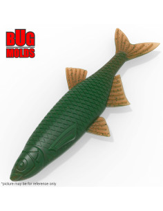 Fishing soft bait mold Alburnus 8 inch model ID W827 from Bugmolds