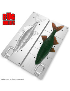 Fishing soft bait mold Alburnus 8 inch model ID W827 from Bugmolds 2