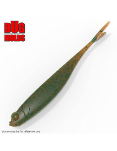 Fishing soft bait mold UltraSwim 4,75 inch model ID W828 from Bugmolds
