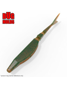 Fishing soft bait mold SuperFlukeTail 3 inch model ID W900 from Bugmolds