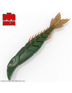 Fishing soft bait mold MultiSegmentsLures 5 inch model ID W903 from Bugmolds