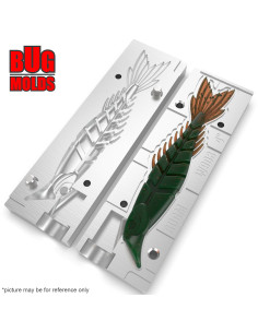 Fishing soft bait mold MultiSegmentsLures 5 inch model ID W903 from Bugmolds 2