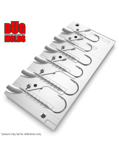 Aluminum CNC Mold Jig Head Eagle Lead 1,3-5g 6-cav: 1,3-1,3-3,5-3,5-5-5g ID L1285