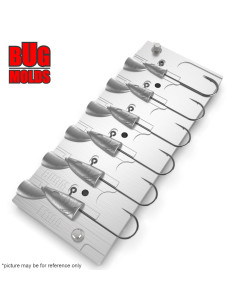 Aluminum CNC Mold Jig Head Happy Eel 5-18g 6-cav: 5-7-10-12-15-18g ID L1100