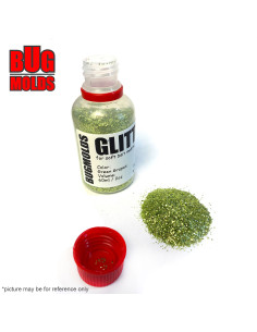Aluminum glitter powder for DIY bait making Green Grapes color 0,6mm 60ml / 2oz ID G017