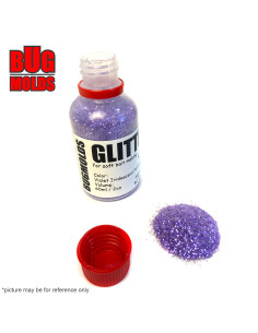 Holographic glitter powder for DIY bait making Violet Iridescent Purple color 0,6mm 60ml / 2oz ID G029