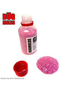 Holographic glitter powder for DIY bait making Violet Iridescent Pink color 0,6mm 60ml / 2oz ID G031