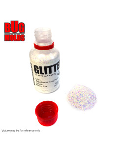 Holographic glitter powder for DIY bait making Magnificent Deep Peach color 0,8mm 60ml / 2oz ID G047