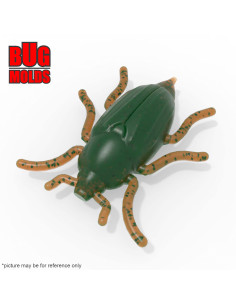 Fishing soft bait mold MayBugBait 1 inch model ID B196 from Bugmolds