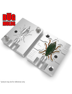 Fishing soft bait mold MayBugBait 1 inch model ID B196 from Bugmolds 2