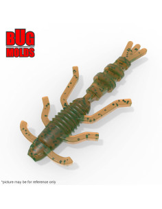 Fishing soft bait mold BearBug 1 inch model ID B198 from Bugmolds