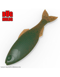 Fishing soft bait mold PanoramaShad 4 inch model ID W944 from Bugmolds