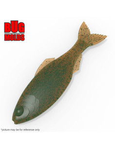 Fishing soft bait mold PanoramaShad 5 inch model ID W945 from Bugmolds