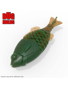 Fishing soft bait mold Gilly 3,5 inch model ID W964 from Bugmolds