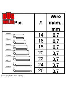 100 clips 18 0,7mm for eccentric joint sinker 2