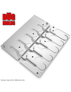Aluminum CNC Mold Jig Head Tush 3,5-14,2g 5-cav: 3,5-4,7-7,1-10,6-14,2g ID L1405 2