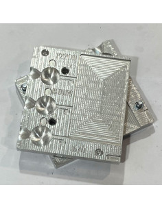 Clearance sale 20% Aluminum CNC Mold Jig Head JigHeadClamp 26-30g 3-cav: 26-28-30 ID BP2209_0_20