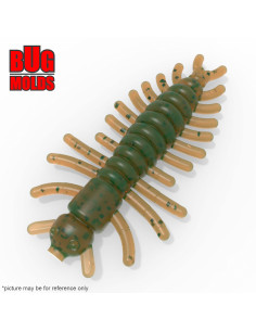 Fishing soft bait mold Hellgrammite 0,8 inch model ID B205 from Bugmolds