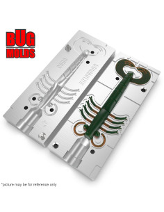 Fishing soft bait mold Prong 4 inch model ID C593 from Bugmolds 2