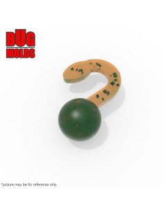 Fishing soft bait mold DancingEgg 0,37 inch model ID T452 from Bugmolds