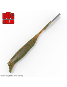 Fishing soft bait mold Driftfry 3 inch model ID W965 from Bugmolds