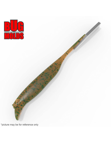 Fishing soft bait mold Driftfry 3 inch model ID W965 from Bugmolds