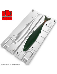 Fishing soft bait mold Ukleja 6,4 inch model ID W967 from Bugmolds 2