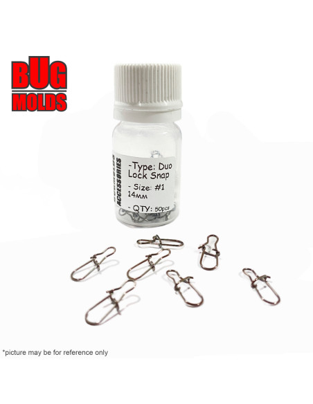 Duo lock snap 0-10mm 50pcs