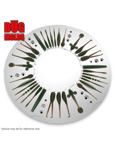 Fishing Soft Bait Centrifugal aluminum mold CM002 33-cav diam. 22,5cm/8,9inch from Bugmolds