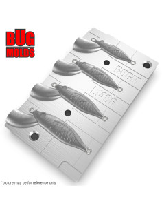 Aluminum CNC Mold Pilker Pilker 5-12g 4-cav: 5-7-9-12g ID L1486