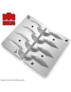 Aluminum CNC Mold Pilker Pilker 5-12g 4-cav: 5-7-9-12g ID L1486 2