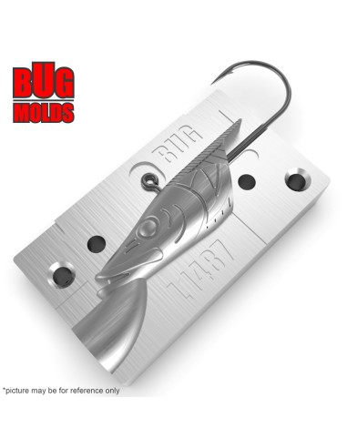 Aluminum CNC Mold Jig Head Sandy Andy 55g 1-cav: 55g ID L1487