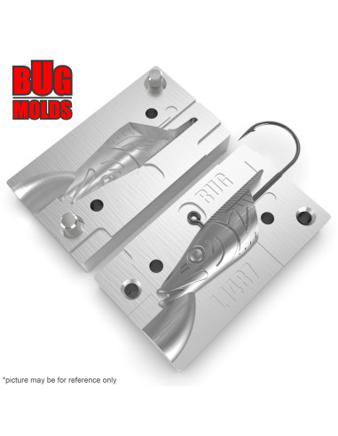 Aluminum CNC Mold Jig Head Sandy Andy 55g 1-cav: 55g ID L1487