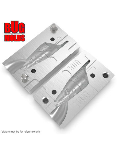 Aluminum CNC Mold Jig Head Sandy Andy 55g 1-cav: 55g ID L1487