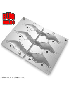 Aluminum CNC Mold Pilker Deracoup Tail Spinner 28,3-56,7g 3-cav: 28,3-42,5-56,7g ID L1498 2