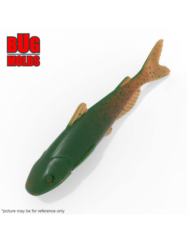 Fishing soft bait mold Y-ChannelCat 4 inch model ID DPA027 from Bugmolds