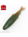 Fishing soft bait mold Y-Trout 4 inch model ID DPA015 from Bugmolds