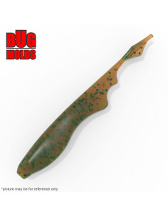 Fishing soft bait mold HillsSlug 1,2 inch model ID W992 from Bugmolds