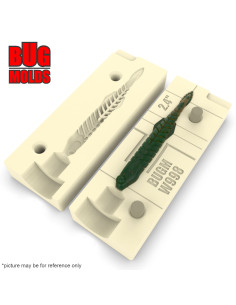 Fishing soft bait mold Katakuchi 2,4 inch model ID W998 from Bugmolds 2