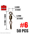 Drop Shot Swivel 6 50pcs
