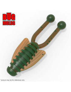 Fishing soft bait mold Fly 1,8 inch model ID B208 from Bugmolds