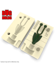 Fishing soft bait mold Fly 1,8 inch model ID B208 from Bugmolds 2