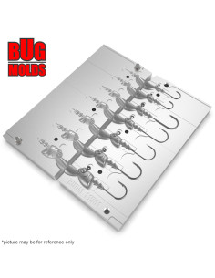 Aluminum CNC Mold Jig Head Finesse Swimbait 1,77-21,2g 7-cav: 1,77-3,5-5,3-7,1-10,6-14,2-21,2g ID L1561 2