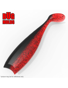 Fishing soft bait mold NitroShad 4 inch model ID V1194 from Bugmolds