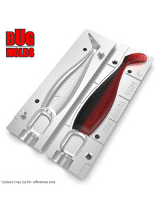 Fishing soft bait mold NitroShad 4 inch model ID V1194 from Bugmolds 2