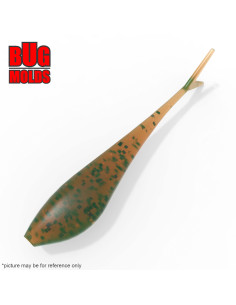 Fishing soft bait mold VJerkSlim 2,5 inch model ID W1008 from Bugmolds