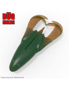 DIY Big game Fishing soft bait Aluminum Craw and Creature 1-cav mold NoisyFlapper 6 inch model ID C464_1ai_BG