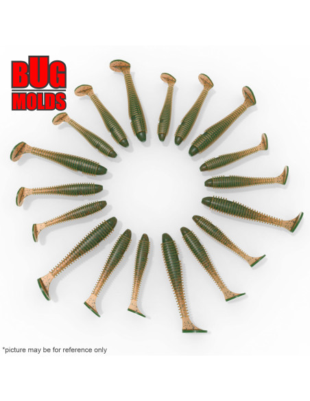 Fishing Soft Bait Centrifugal aluminum mold CM004 33-cav diam. 31cm/12,2inch from Bugmolds