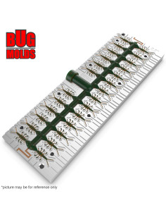 Fishing Soft Bait Multi-cavity Aluminum mold  StoneFly 0,8 inch 26-cav vol. 0,59 fl oz (17,57 cm^3)  ID B111_26a1 from Bugmolds